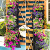 Pots de fleurs suspendus verticaux