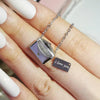 Collier en argent avec lettre d'amour Envelop