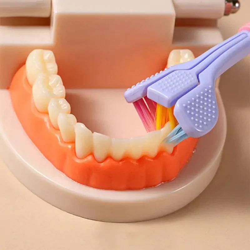 Brosses à dents à 3 faces