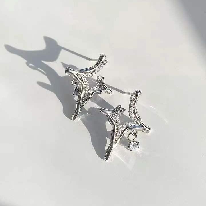 Boucles d'oreilles en strass Asterism