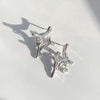 Boucles d'oreilles en strass Asterism