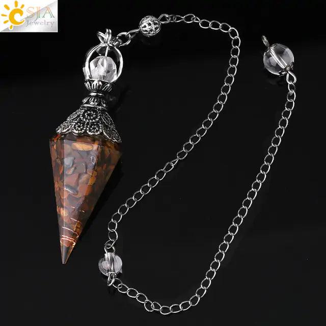 Cristaux de pendule de guérison des chakras