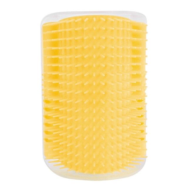 Brosse d'angle auto-toilettante pour chat