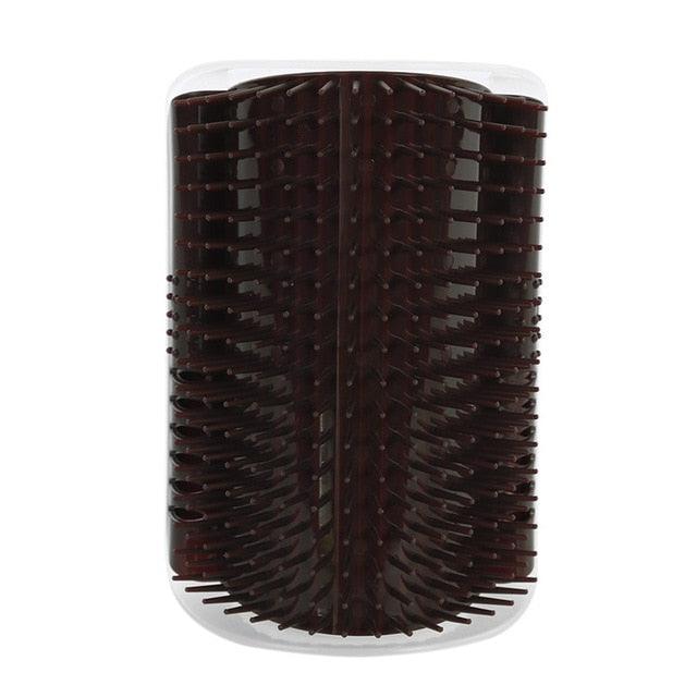 Brosse d'angle auto-toilettante pour chat