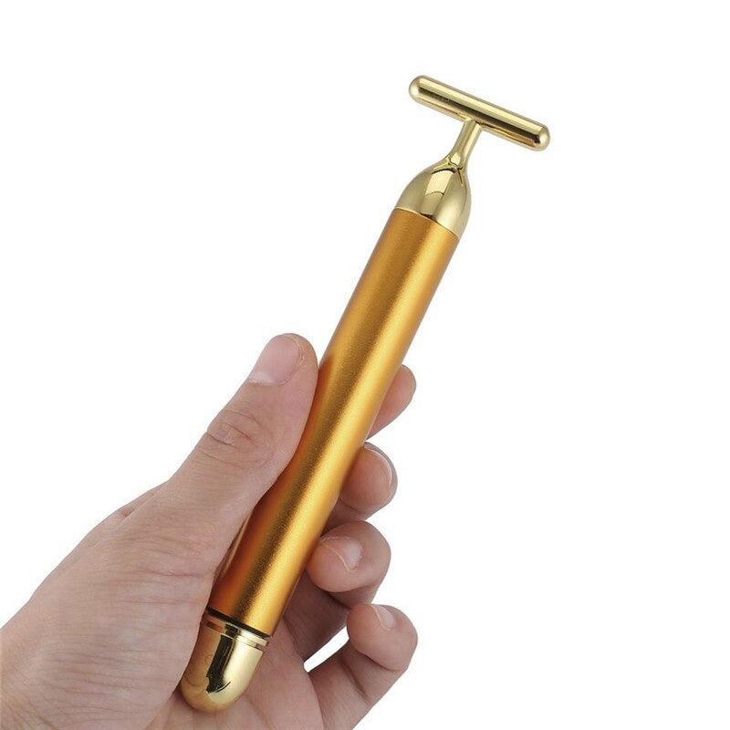 Rouleau de massage facial Energy 24K Gold T Beauty Bar