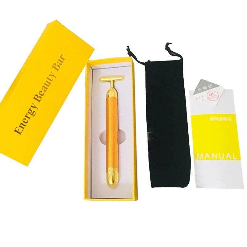 Rouleau de massage facial Energy 24K Gold T Beauty Bar
