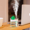 Humidificateur d'air ultrasonique 160 ml, diffuseur d'huiles essentielles USB, diffuseur d'arômes pour voiture, brumisateur à anions
