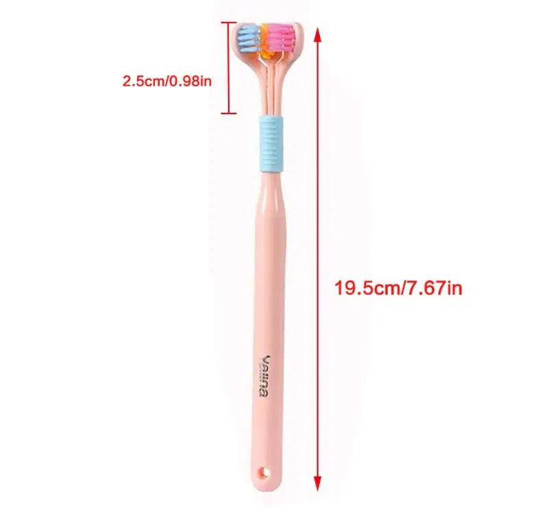 Brosses à dents à 3 faces