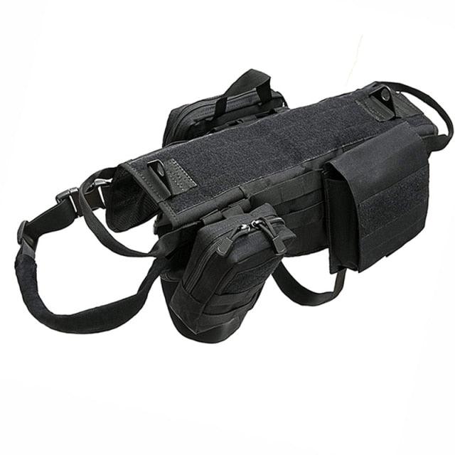 Harnais tactique militaire pour chien