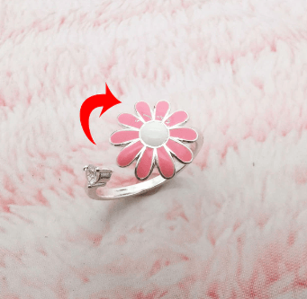 Anneau rotatif Fidget Spinner pour femme