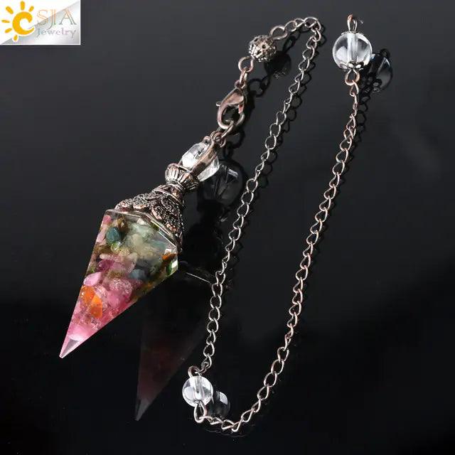Cristaux de pendule de guérison des chakras