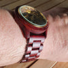Montre mécanique classique en bois pour homme