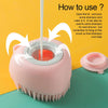 Brosse en silicone souple pour chien