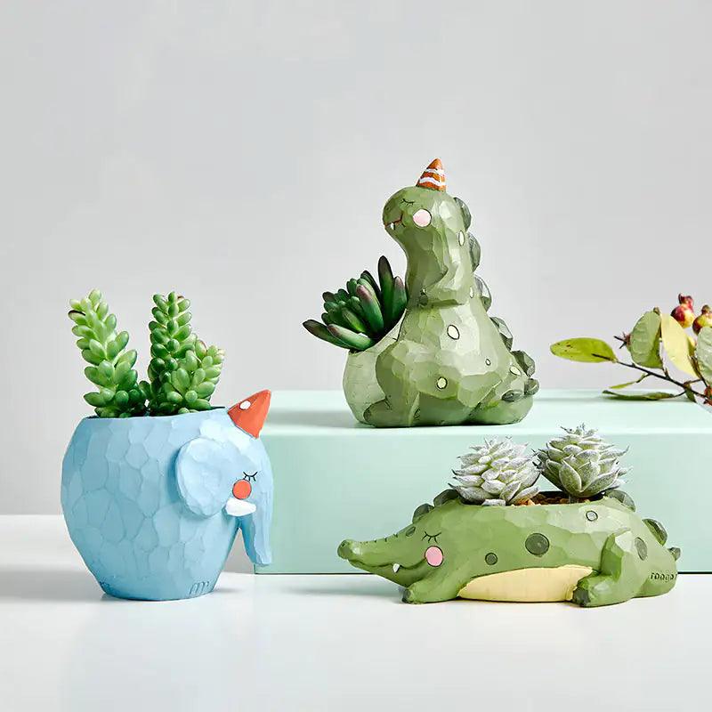 Jardinière pour plantes succulentes en forme d'animaux