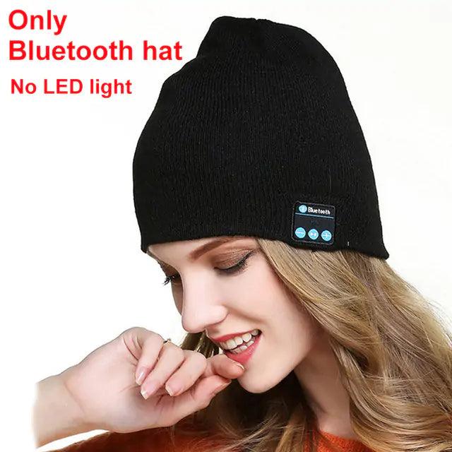 Chapeau LED avec casque stéréo