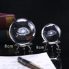 Boule de cristal miniature 3D Galaxy 6/8 cm