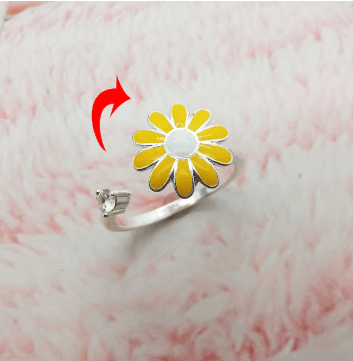 Anneau rotatif Fidget Spinner pour femme